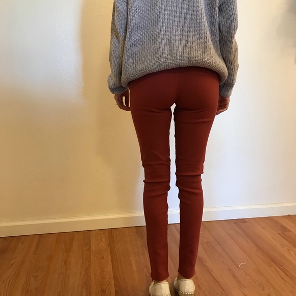 Mauve Ankle Zip Motto Leggings - Picture 5 of 7